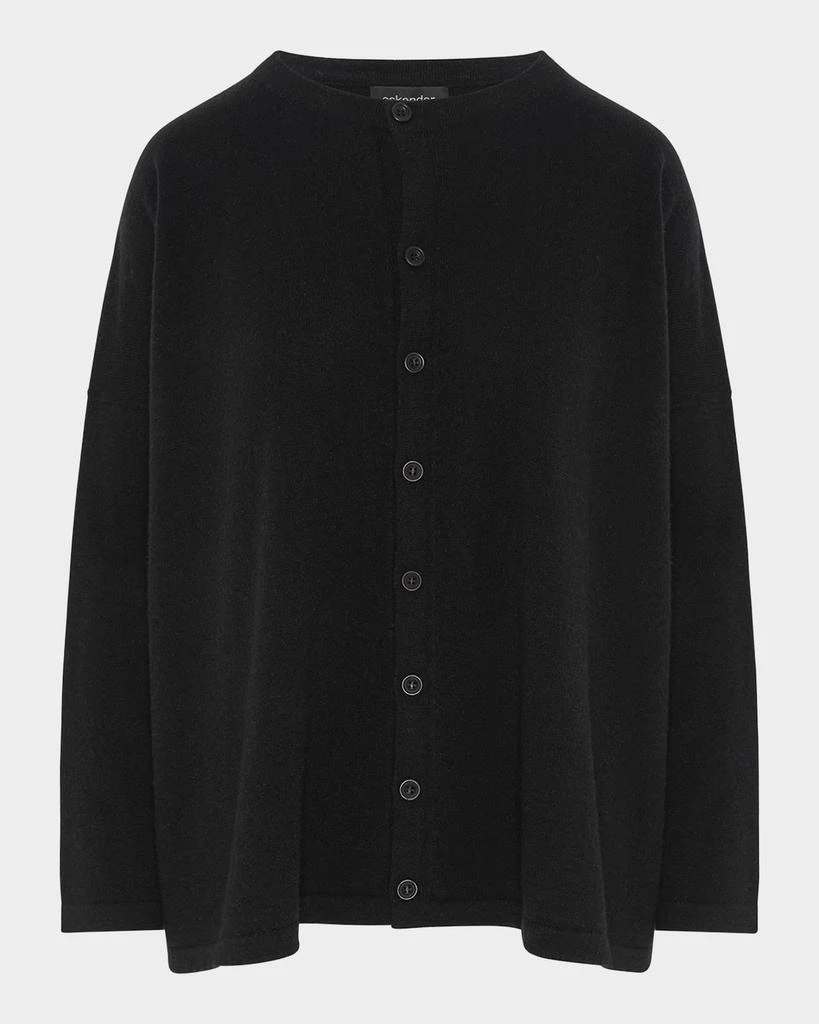 Eskandar Slim-Sleeve Cashmere Cardigan 1