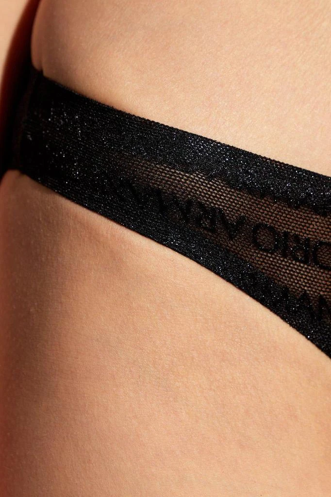 Emporio Armani Lace Briefs With Logo 2 Pack 4