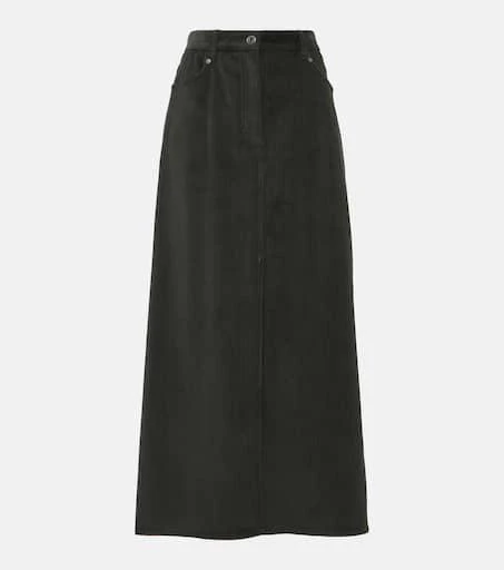 Brunello Cucinelli Cotton corduroy maxi skirt 1
