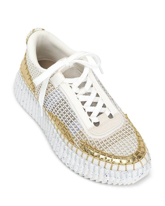 Chloé Women's Nama Woven Platform Low Top Sneakers 6