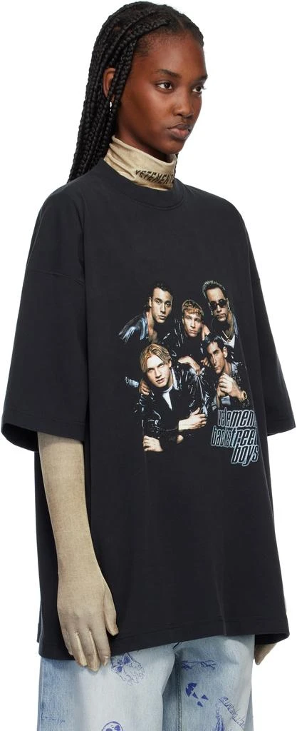 Vetements Black 'Backstreet Boys' Oversized T-shirt 2