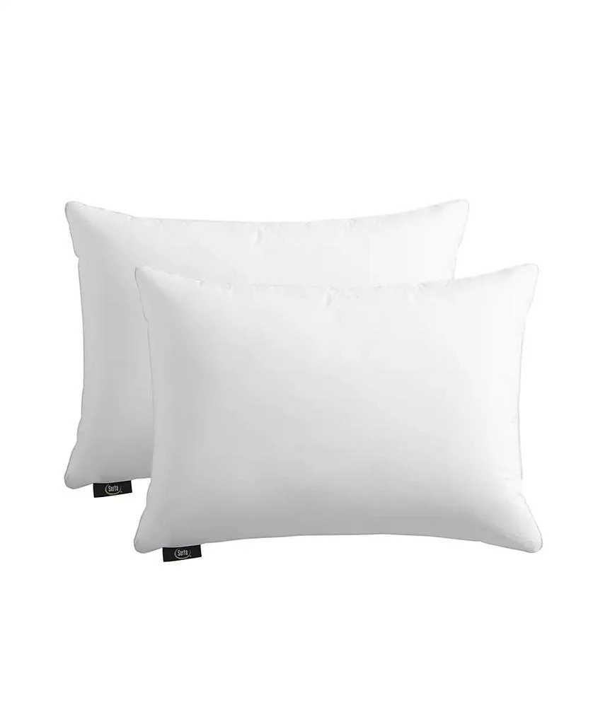 Serta HeiQ Cooling Softy-Around Feather & Down 2-Pack Pillow, Standard/Queen 1