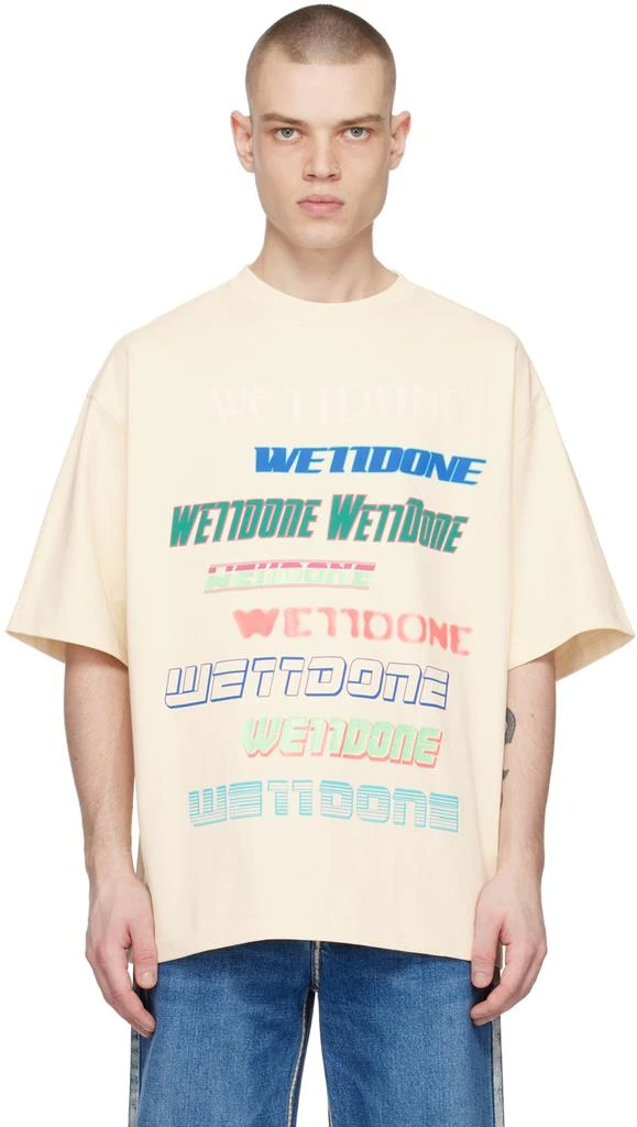 We11done Off-White Printed T-Shirt 1