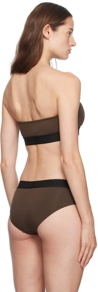 Tom Ford Brown Modal Signature Bandeau Bra 3