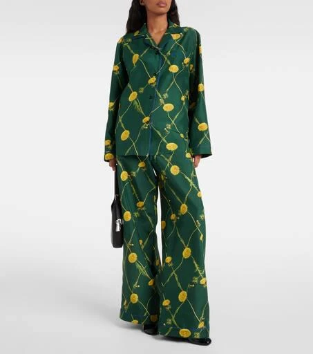 Burberry Floral silk pajama pants 2