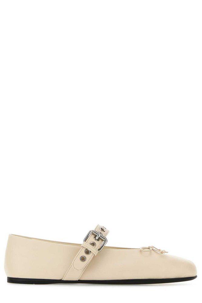 Miu Miu Miu Miu Bow-Detailed Ballerina Shoes