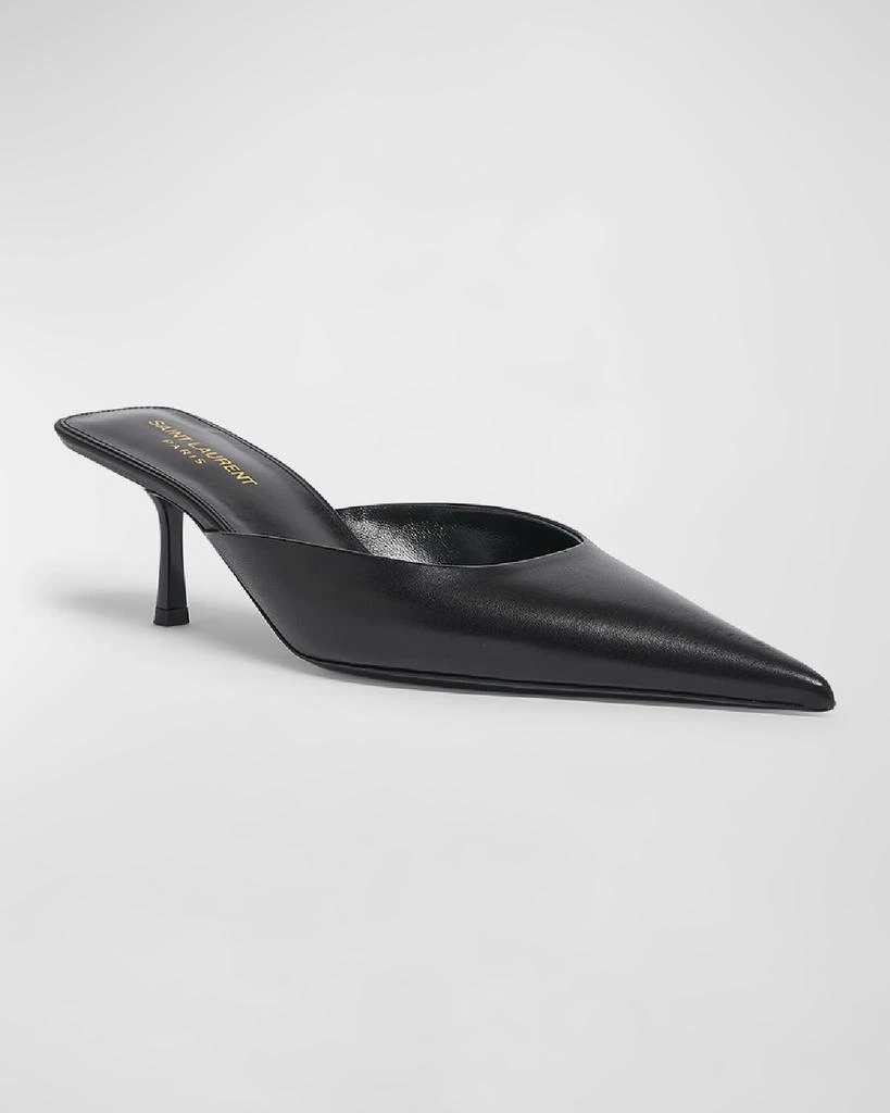 Yves Saint Laurent Barbara Leather Mule Pumps 3