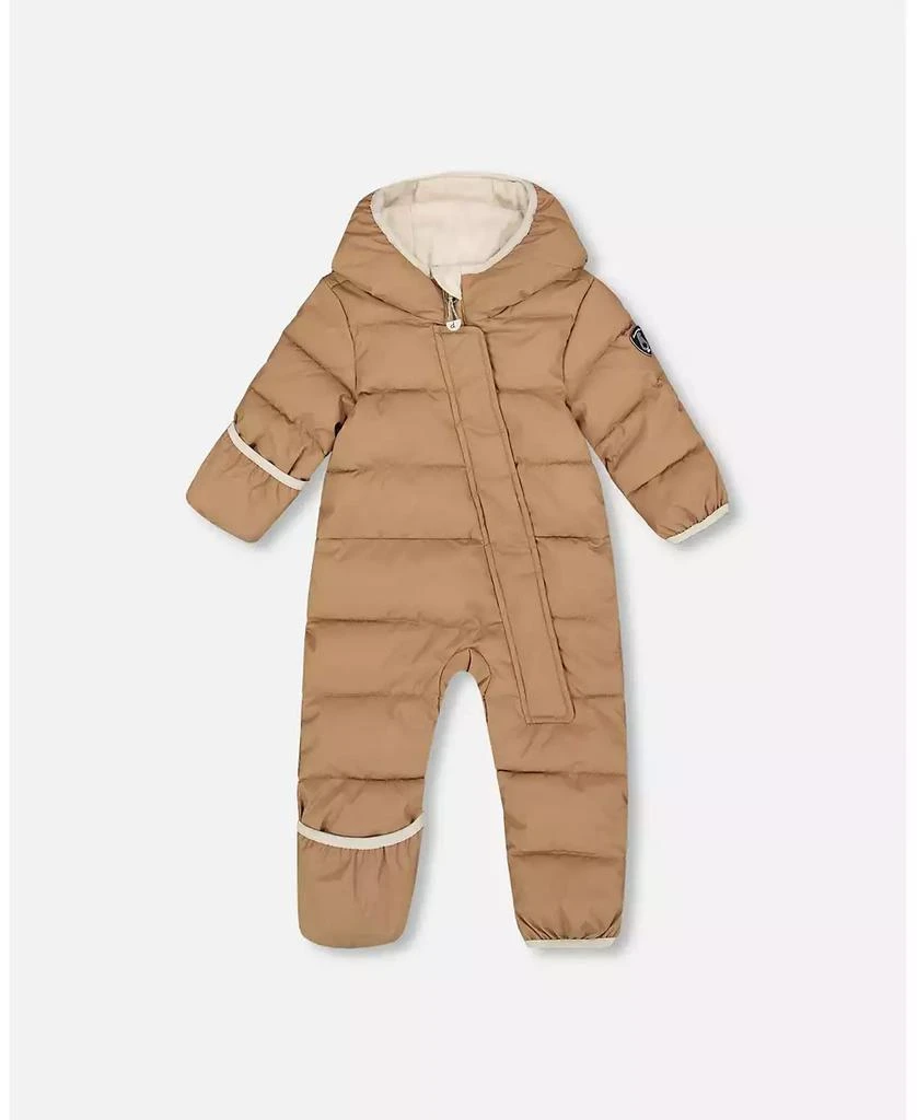 Deux par Deux Baby Unisex One-Piece Baby Cloud Compressible Snowsuit Designed for Car Seat Chanterelle - Baby