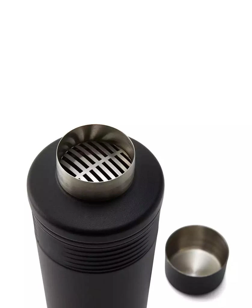 Rabbit 18 oz Stainless Steel Cocktail Shaker, Multi-Use Stainless Steel Topper with 1.5 oz  shot Cap and Strainer 3