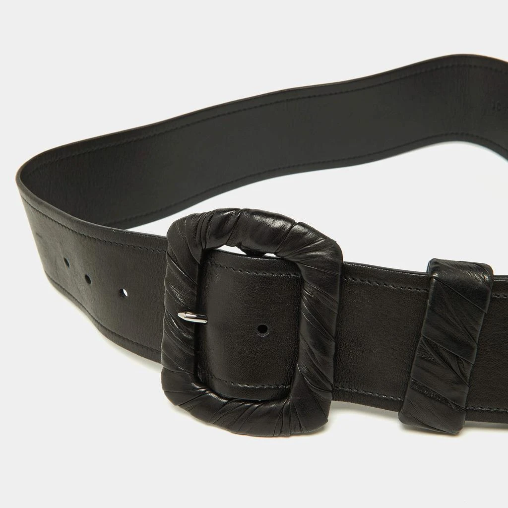 Prada Leather Wide Belt 4280 Black 32 80 PRADA Leather Wide Belt 4280 Black 70/35 Italy 906 | eBay main image 2