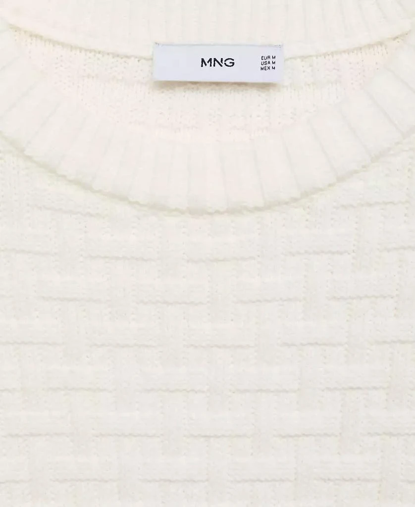 Mango Men's Crossed-Knit Sweater 3