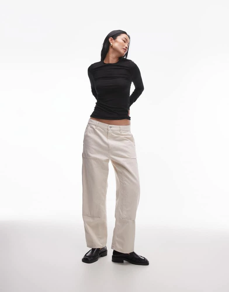 ARKET ARKET supersoft slim fit long sleeve top in black 3