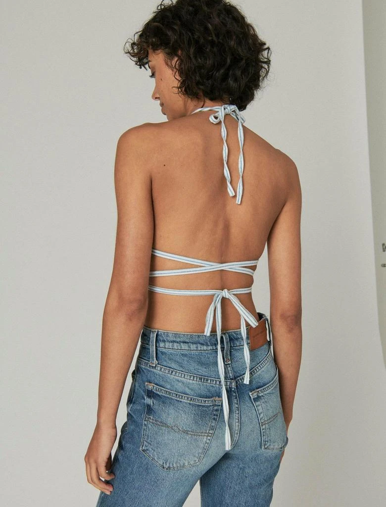 Lucky Brand Womens Striped Bra Top 4