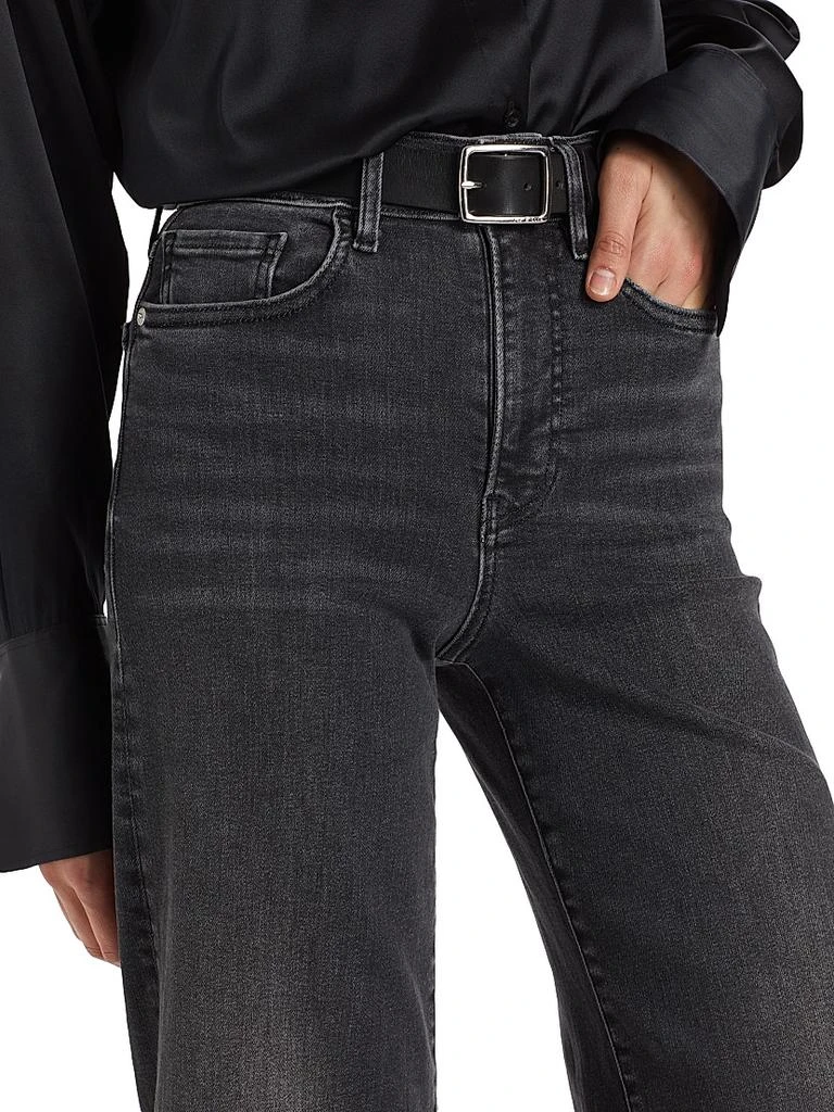 FRAME Le Palazzo High-Rise Cropped Wide-Leg Flare Jeans 6