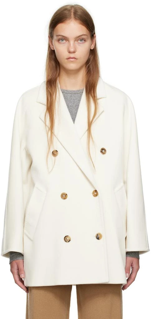 Max Mara White 101801 Icon Coat 1