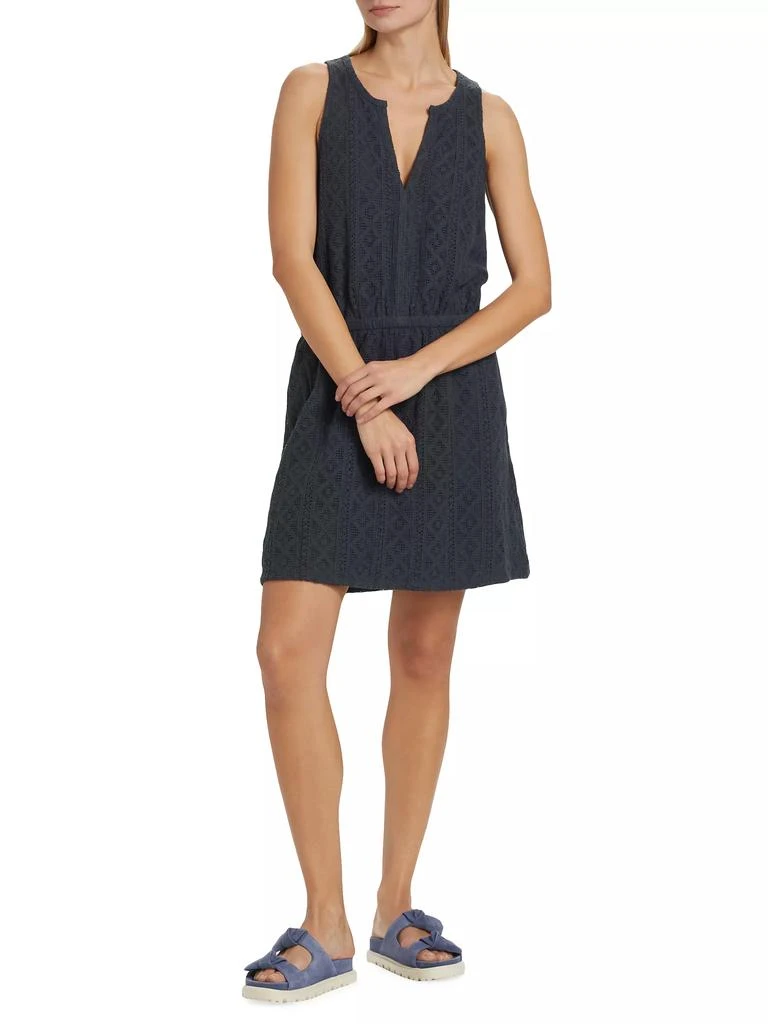 Splendid Paola Cotton-Blend V-Neck Crochet Minidress 2