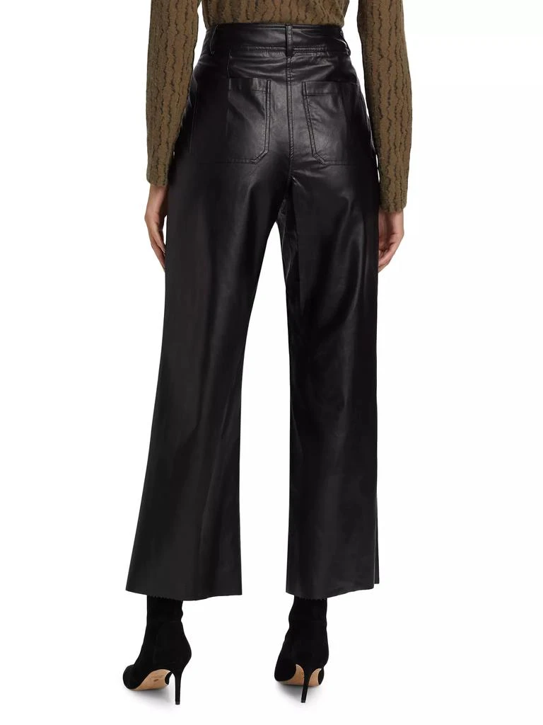 If Only Studio Faux Leather Wide-Leg Pants 5