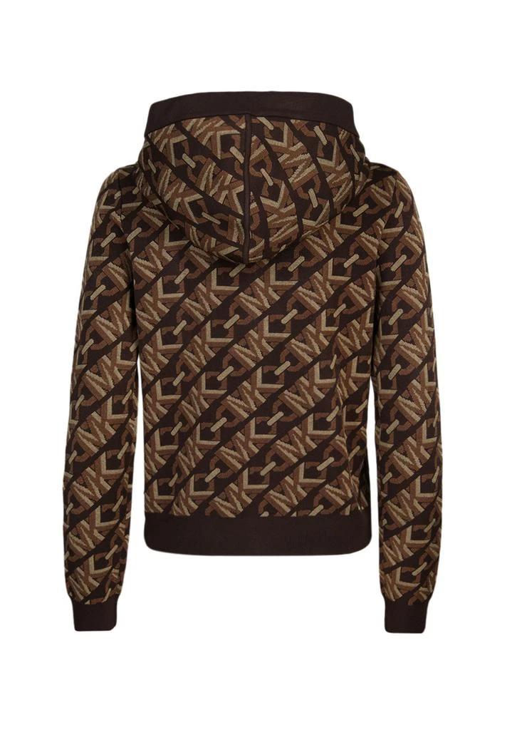 Michael Kors Empire signature logo jacquard zip-up hoodie 2