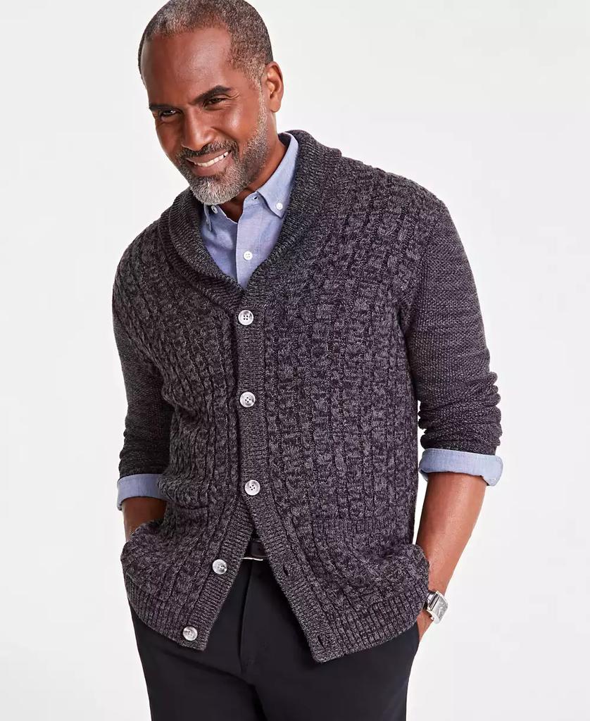 Club Room Men's Chunky Shawl Collar Cardigan Sweater, Created for Macy's