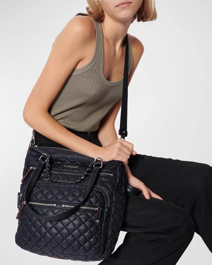 MZ Wallace Crosby Magazine Recycled Nylon Shoulder Bag 7