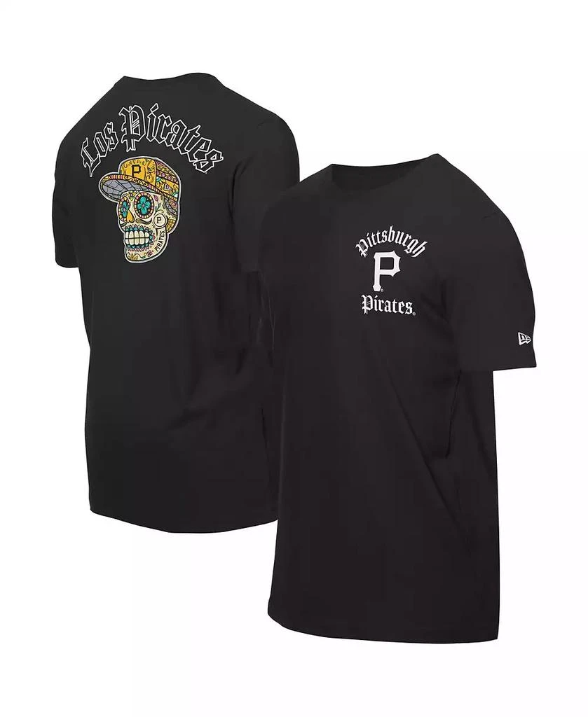 New Era Men's Black Pittsburgh Pirates Sugar Skulls T-Shirt 1