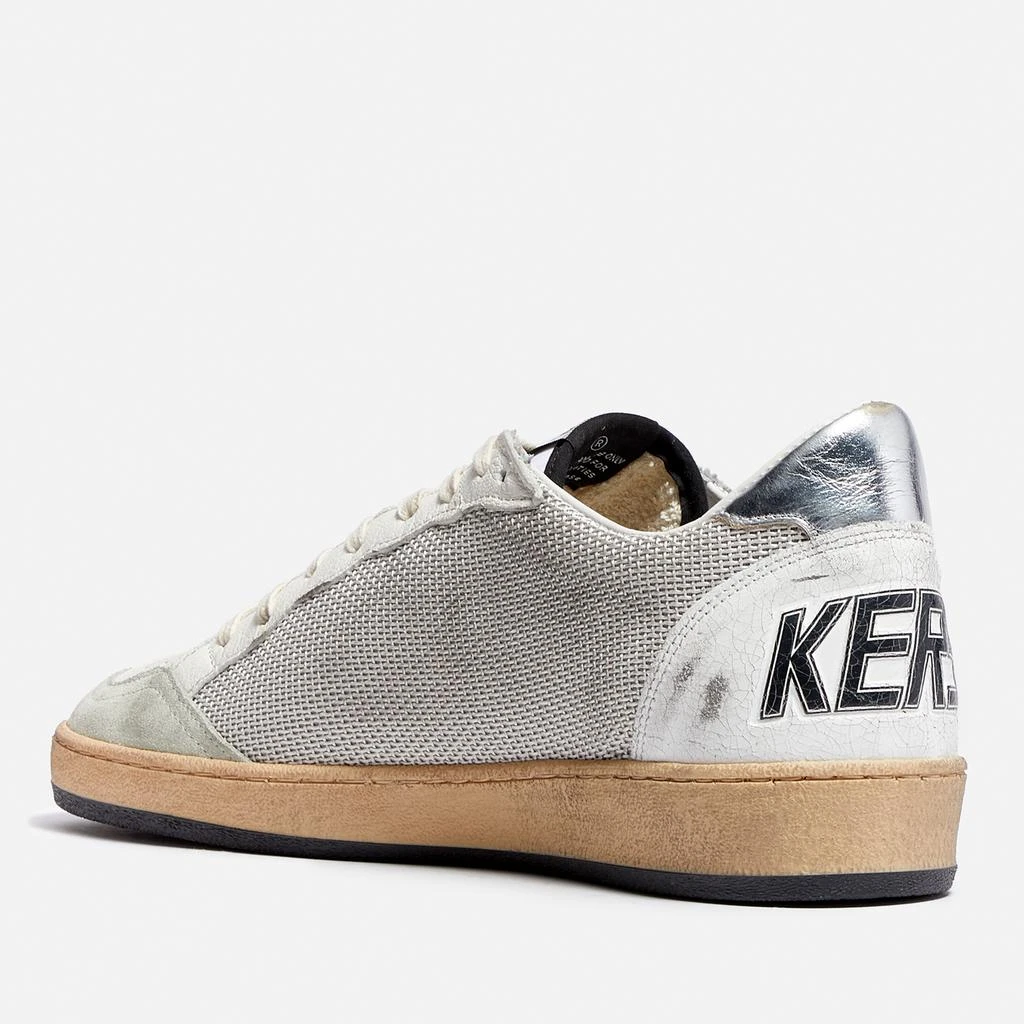 Golden Goose Ball Star Leather and Canvas Trainers 2