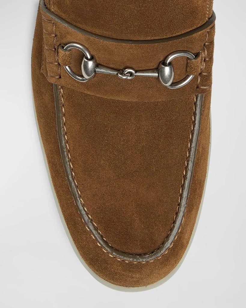 Gucci Men's Konrad Suede Bit Loafers 5
