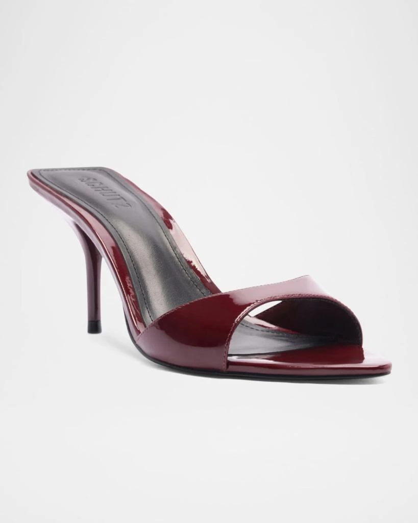 Schutz Elodie Patent Stiletto Mule Sandals 2