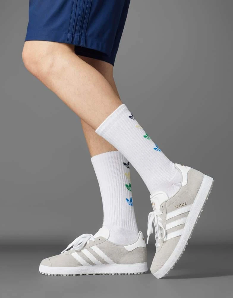 Adidas adidas Originals Gazelle spikeless golf shoes in grey and gold -  Free Shipping - BeyondStyle