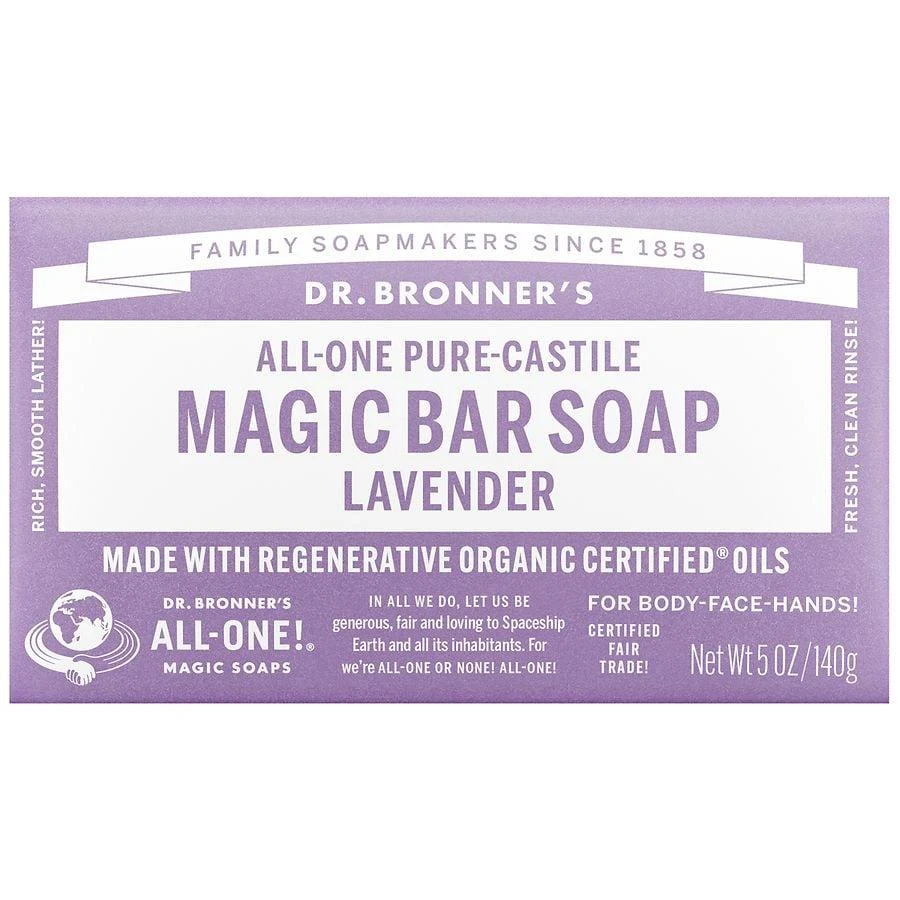 Dr. Bronner
s Pure-Castile Magic Bar Soap Lavender 1