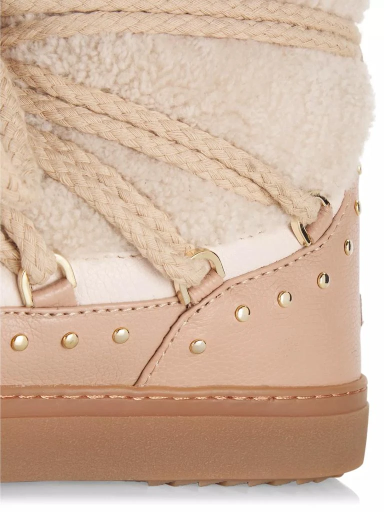 Inuikii Curly Rock Leather & Shearling Sneakers 6