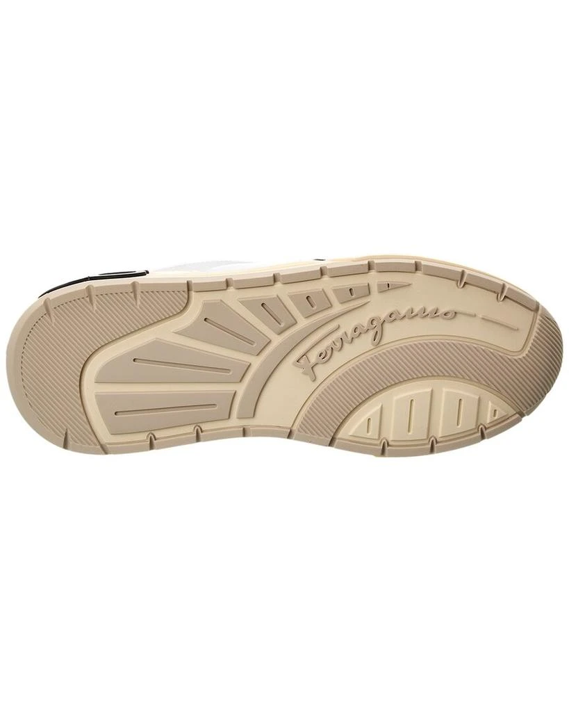 Salvatore Ferragamo Ferragamo Leather 
Suede Sneaker 4