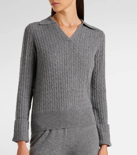 Aya Muse Gaia cashmere polo sweater 4