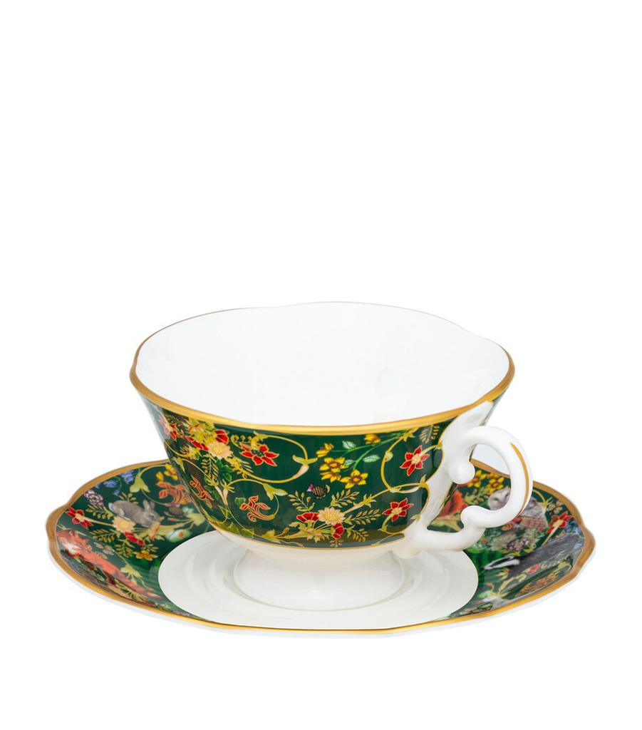 Halcyon Days Woodland Wildlife Teacup and Saucer