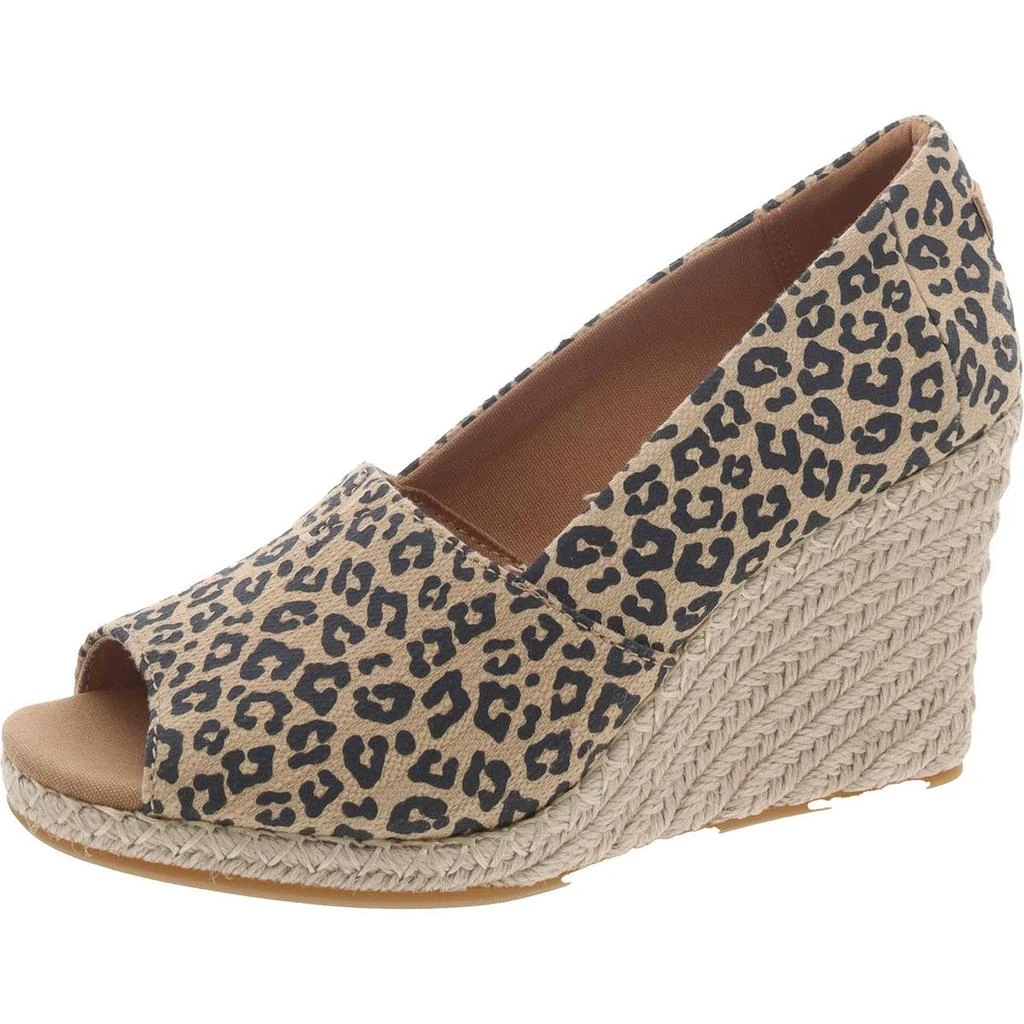 TOMS Michelle Womens Padded Insole Canvas Espadrilles 5