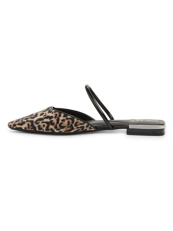 DKNY Cabbi Leopard Print Mules 4