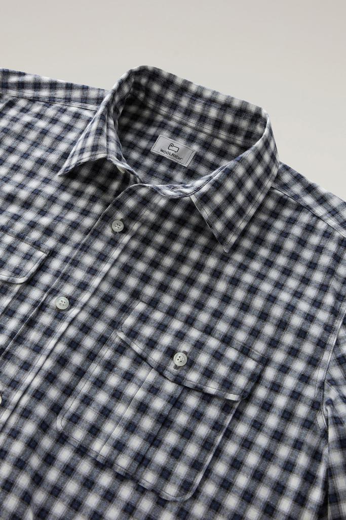 Woolrich Pure Cotton Checked Shirt - Men - Blue