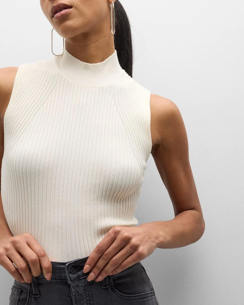 Paige Fidelia Ribbed Mock-Neck Tank Top 7