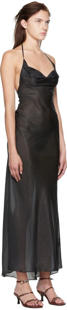 Danielle Guizio SSENSE Exclusive Black Maxi Dress