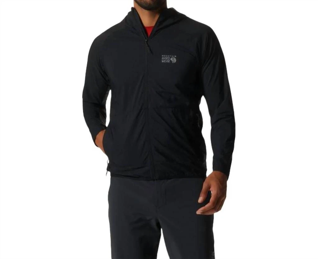 Mountain Hardwear Men's Kor Airshell Hoody Jacket In Black 1