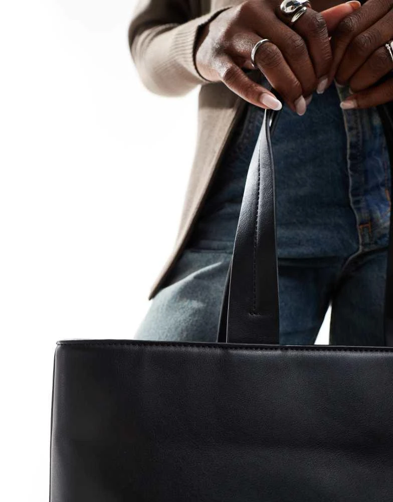 ASOS ASOS DESIGN clean tote bag with wing detail 3
