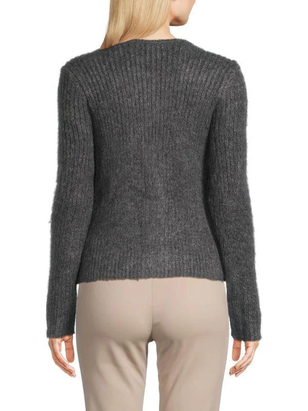Saks Fifth Avenue Ribbed Fuzzy-Knit Sweater 3