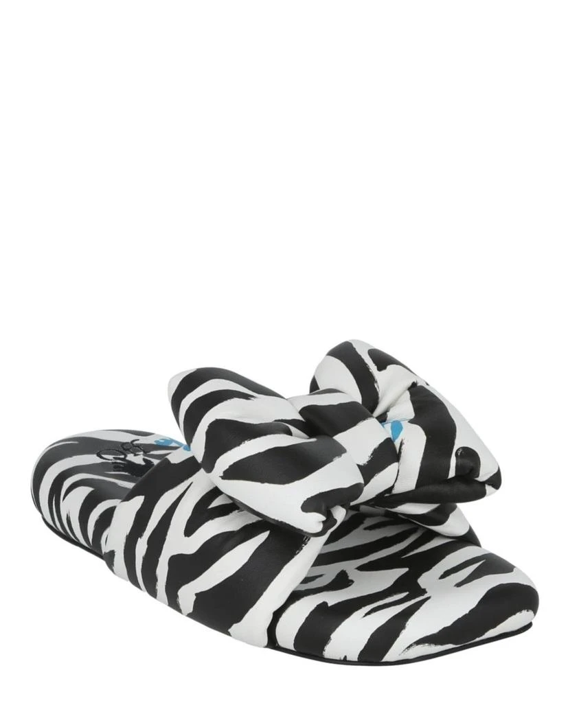Off-White Zebra Printed Extra Padded Slide 2