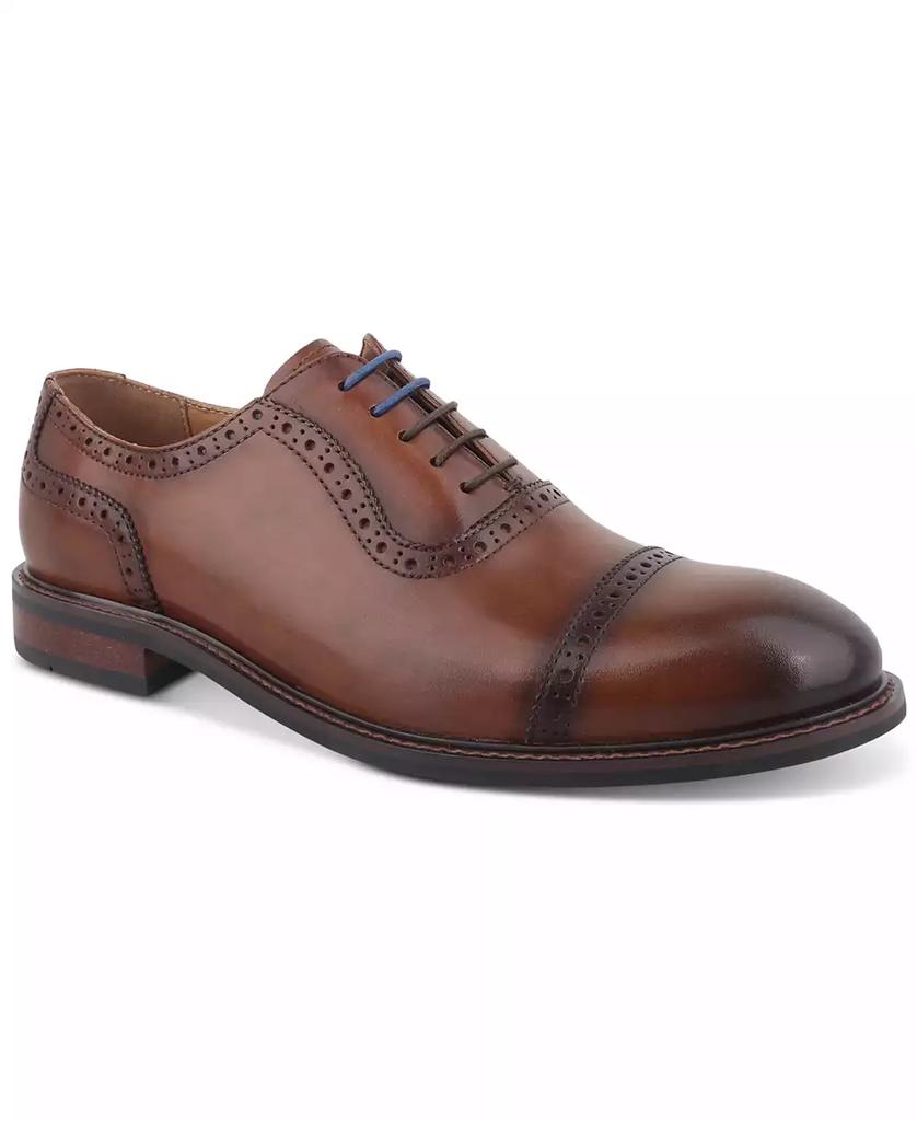Bar III Men's Ashfordd Cap Toe Brogue Leather Dress Shoe, Created for Macy's