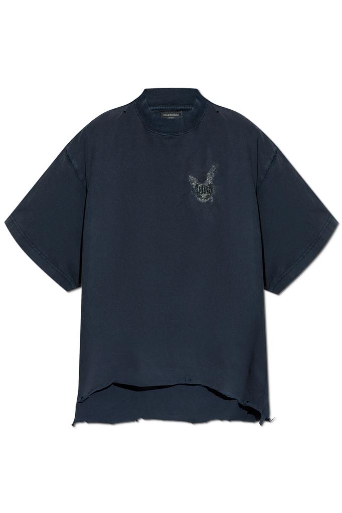 Tシャツ・カットソー BALENCIAGA CHALK COTTON T-SHIRT Balenciaga CHALK COTTON T-SHIRT - T-Shirts - BeyondStyle