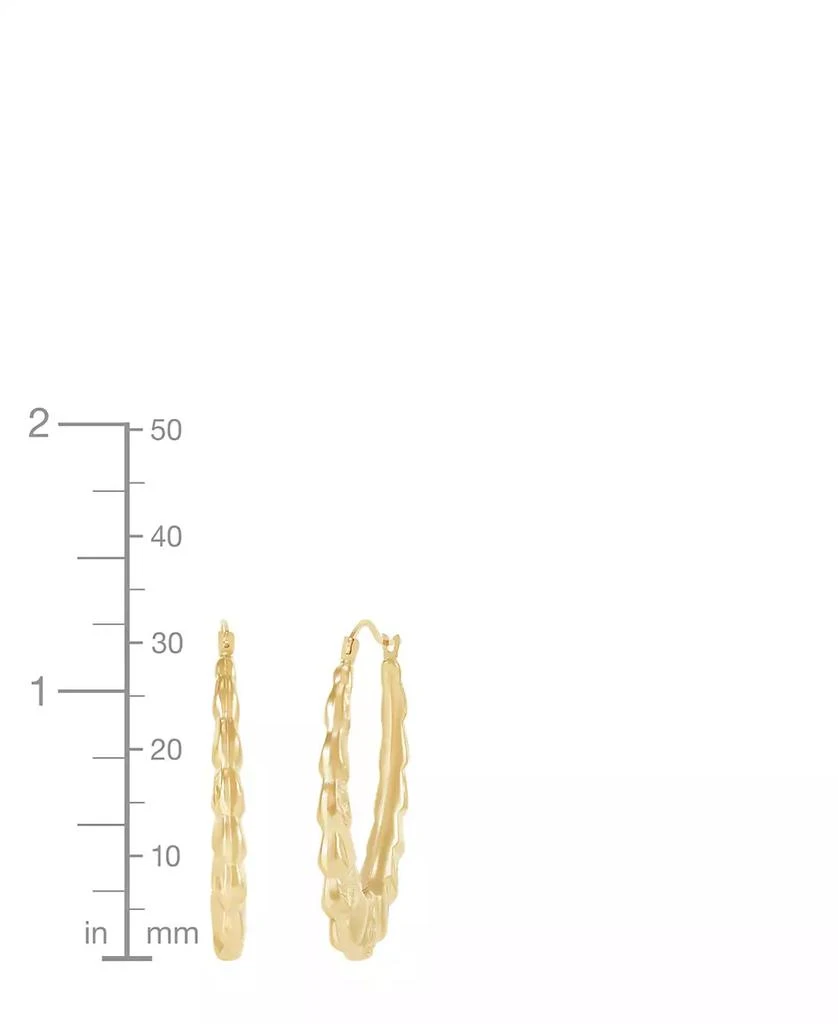 Macy's Oval Hoop Earrings in 14k Yellow Gold 5
