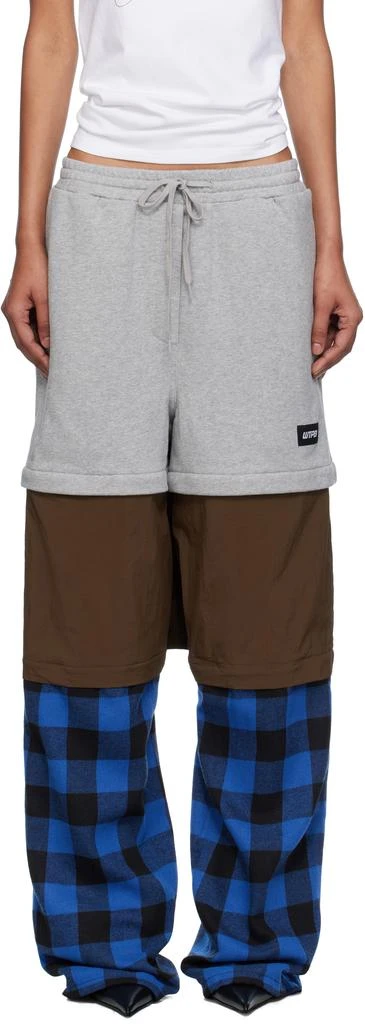 pushBUTTON Multicolor Three Way Detachable Lounge Pants 1