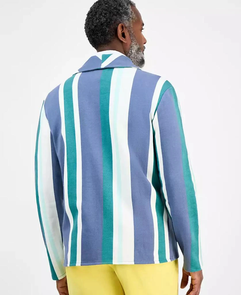 Club Room Men's Cotton Long-Sleeve Beach Stripe Cardigan, Exclusively at Macy's 3