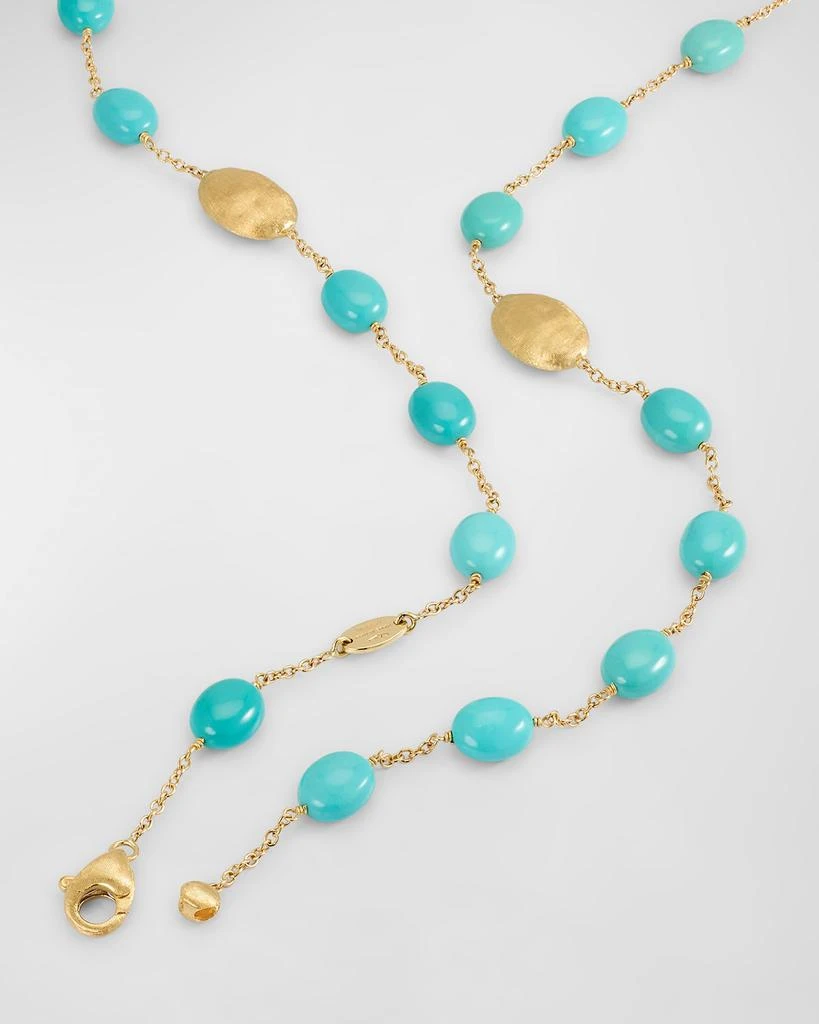 Marco Bicego 18K Yellow Gold Turquoise Long Necklace 3