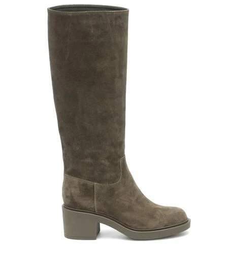 Gianvito Rossi Suede knee-high boots 4